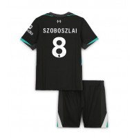 Liverpool Dominik Szoboszlai #8 Fußballbekleidung Auswärtstrikot Kinder 2024-25 Kurzarm (+ kurze hosen)